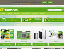 Tablet Screenshot of gpbatteries.com